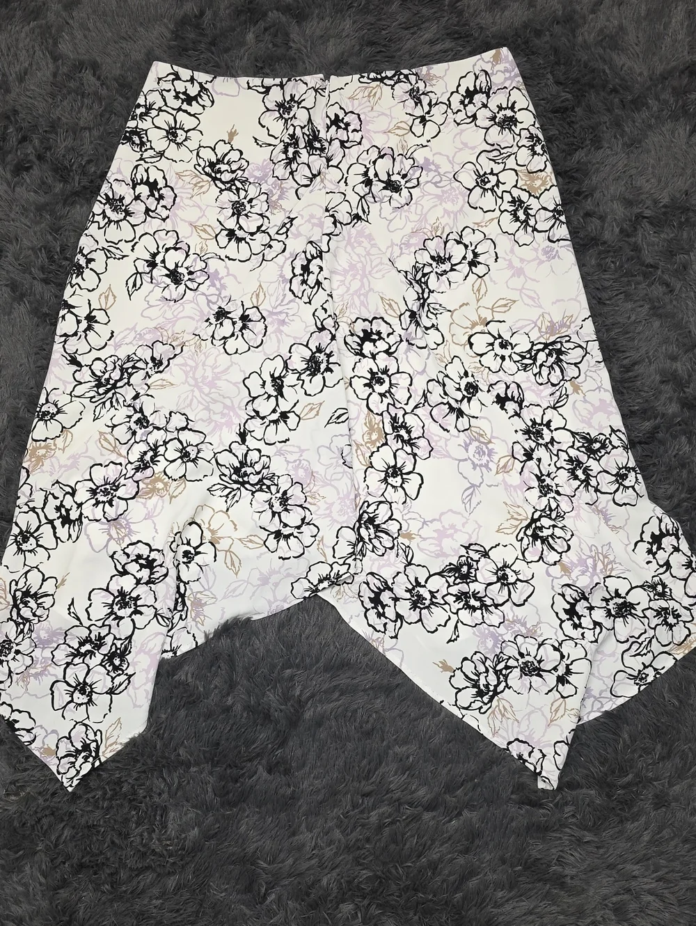 White House Black Market- Asymmetrical Floral Skirt. Size 14 . NWT